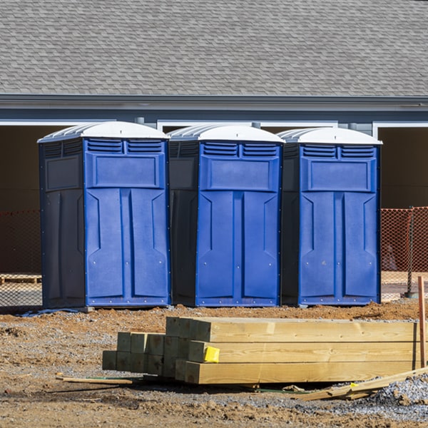 how do you ensure the portable toilets are secure and safe from vandalism during an event in Wilburton